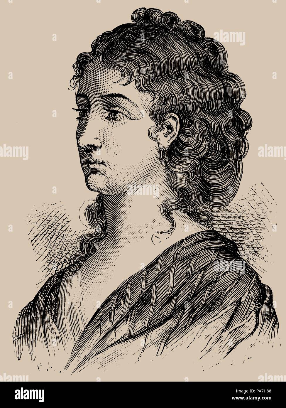 Cécile Aimée Renault (1774-1794). Museum: PRIVATE COLLECTION. Stock Photo