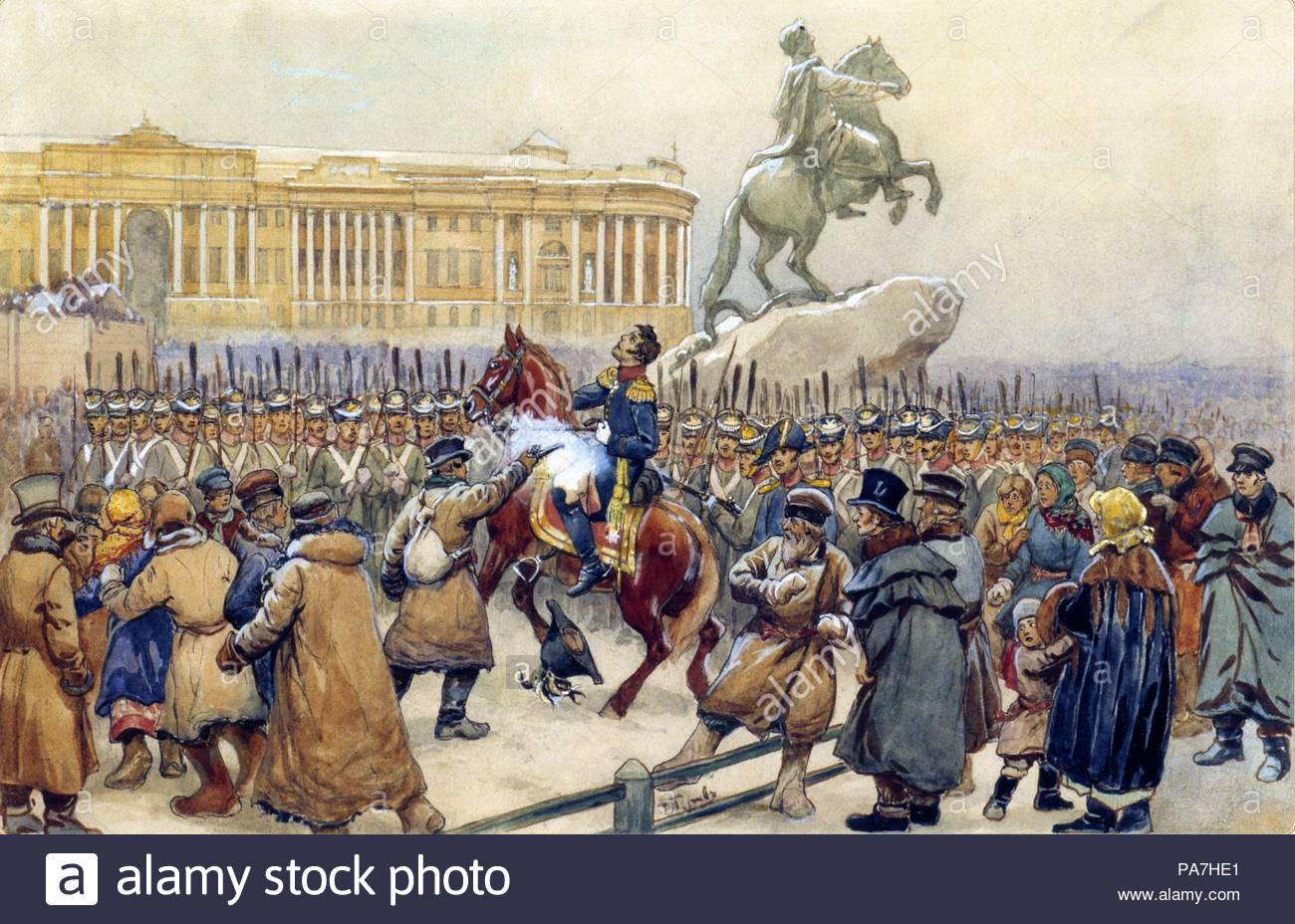 Decembrist uprising on Senate Square in 1825 38 Decembrist uprising on Senate Square in 1825 54