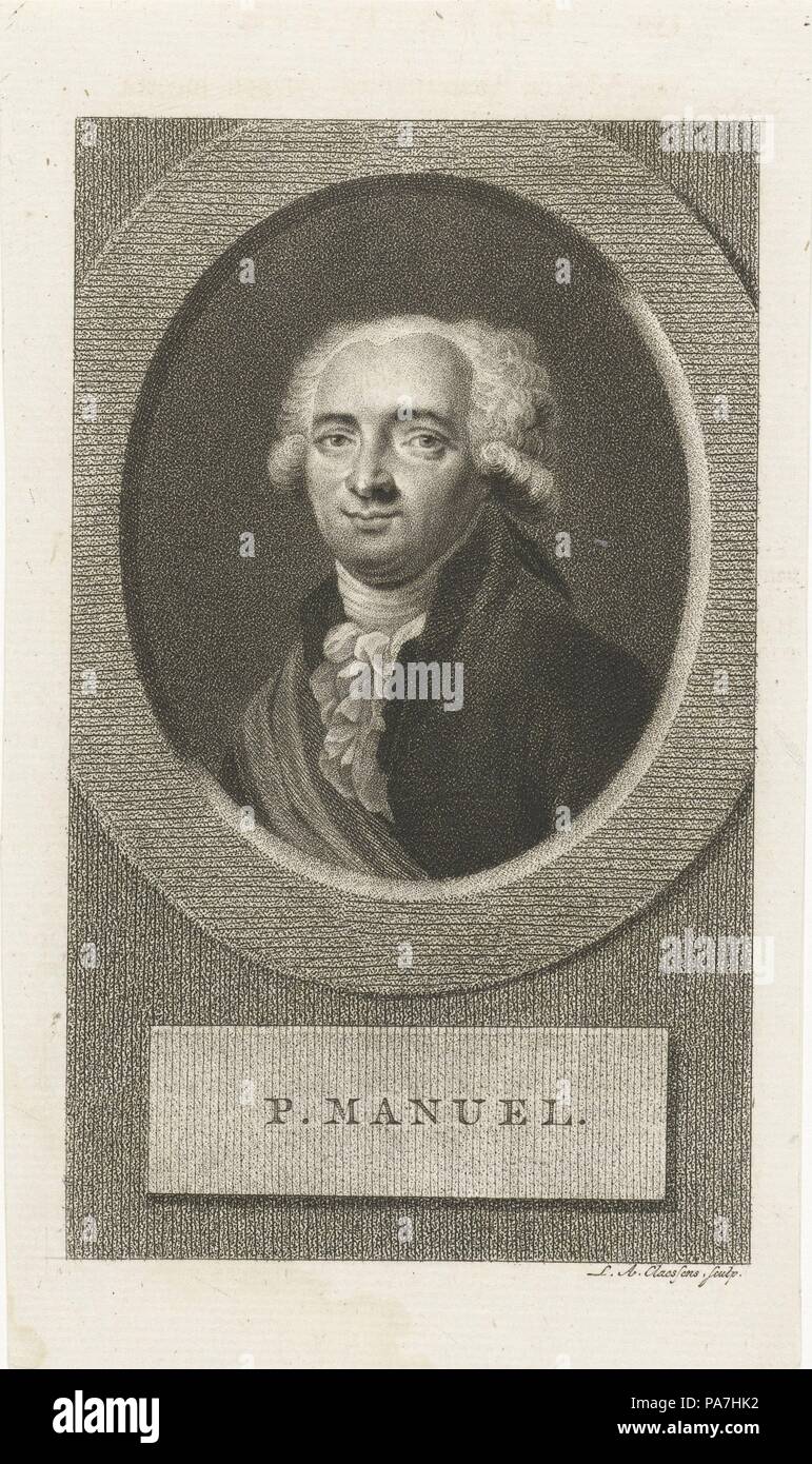 PierreLouis Manuel (17511793). Museum PRIVATE COLLECTION Stock Photo