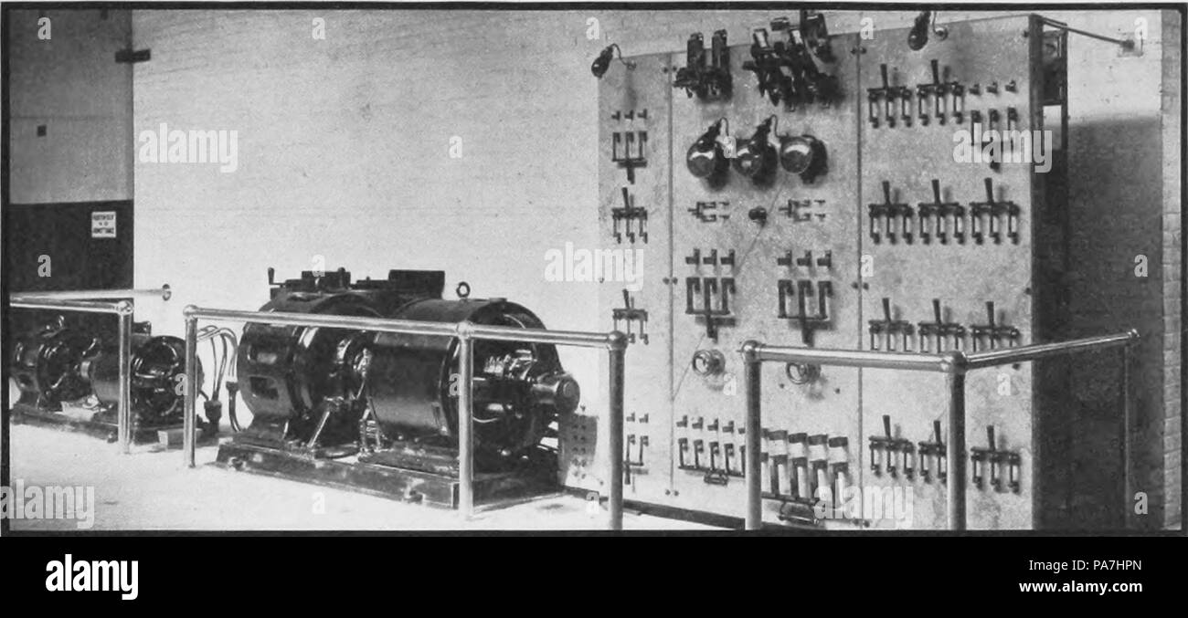 174 Baker motor co charging station 1911 Stock Photo