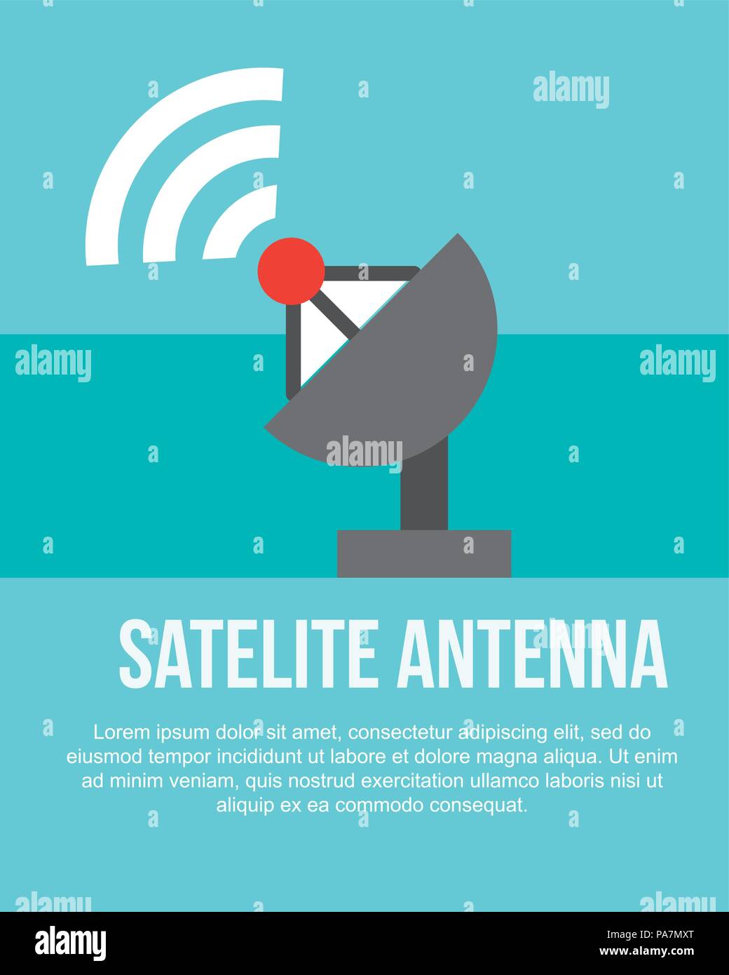 news communication antenna signal location vector illustration Stock
