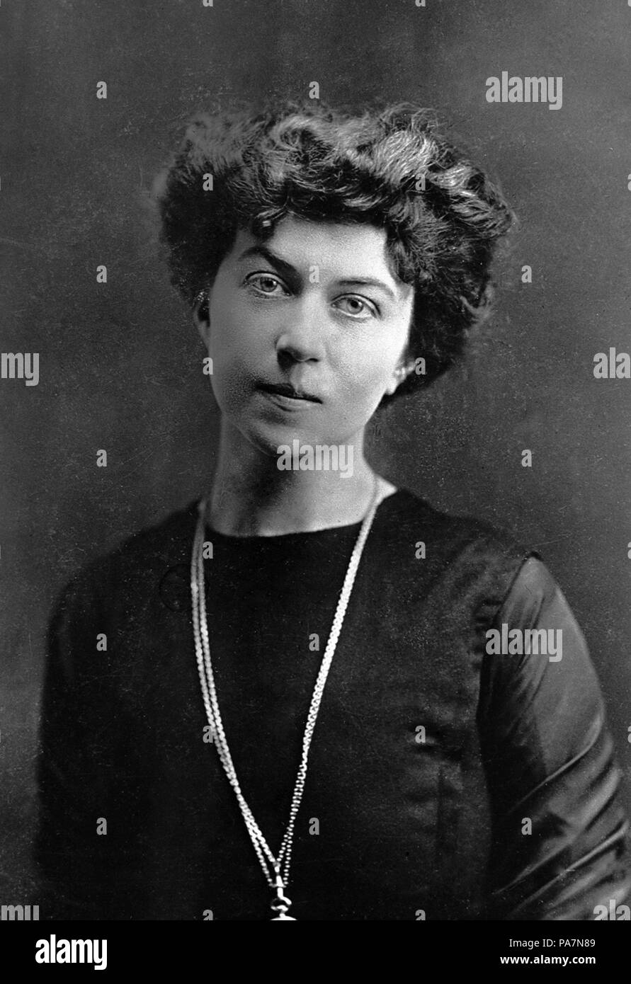 Portrait of Alexandra Mikhailovna Kollontai (1872-1952). Museum ...