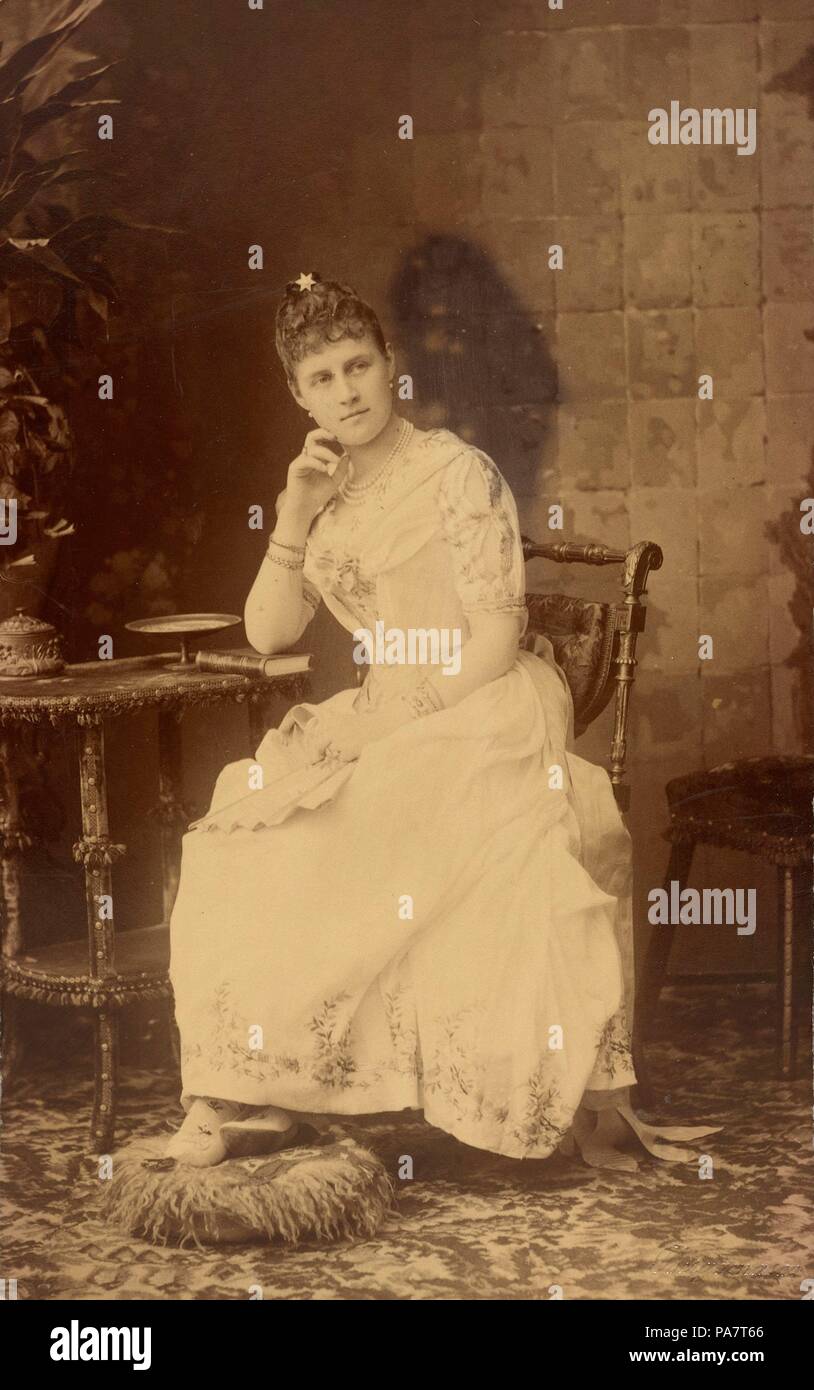 Portrait Of Grand Duchess Alexandra Georgievna Of Russia 1870 11 Museum Russian State Film And Photo Archive Krasnogorsk Stock Photo Alamy