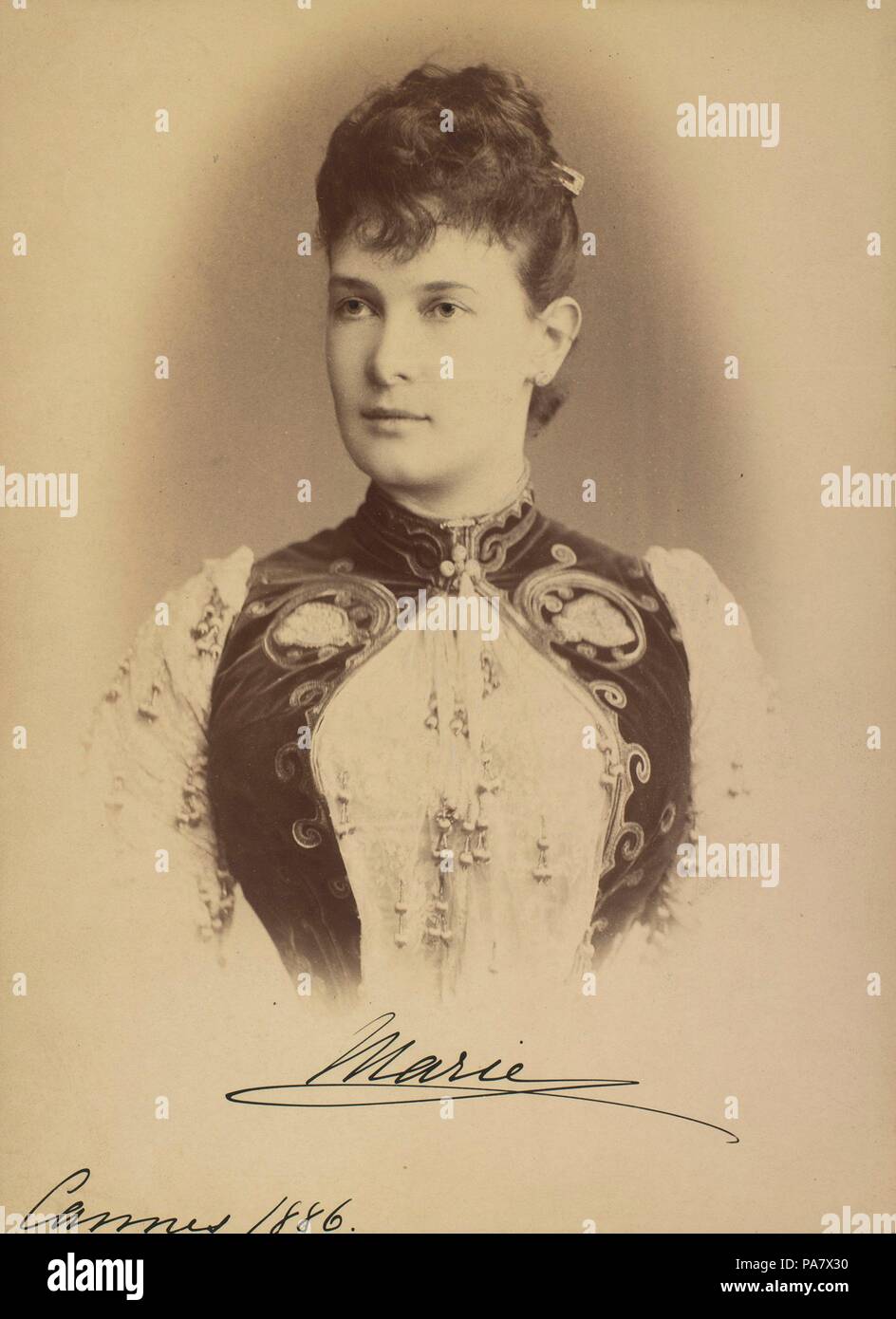 Grand Duchess Maria Pavlovna of Russia (1854-1920). Museum: Russian State Film and Photo Archive, Krasnogorsk. Stock Photo