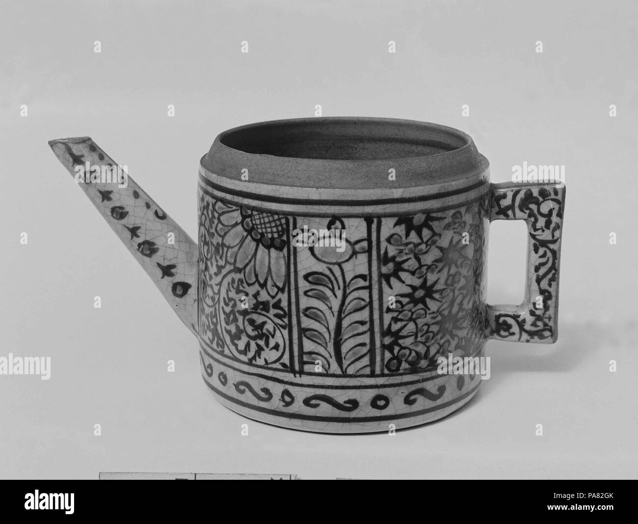 Teapot. Culture: Japan. Dimensions: H. 3 in. (7.6 cm); L. (incl. handle and spout) 6 in. (15.2 cm). Date: 19th century (?). Museum: Metropolitan Museum of Art, New York, USA. Stock Photo