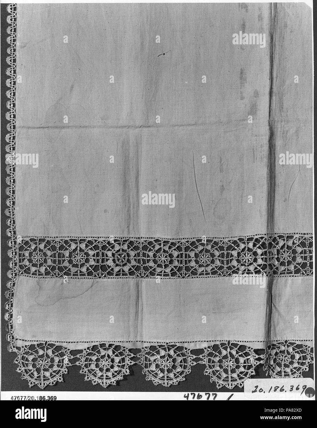 Altar cloth. Culture: Italian, Genoa. Dimensions: L. 57 x W. 30 inches (144.8 x 76.2 cm). Date: second half 16th century. Museum: Metropolitan Museum of Art, New York, USA. Stock Photo