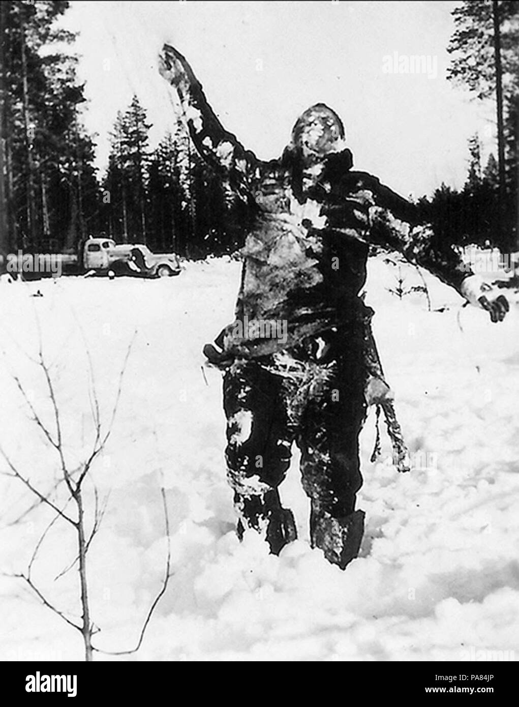 60 Dead Russian soldier in the Winter War 1939 Stock Photo