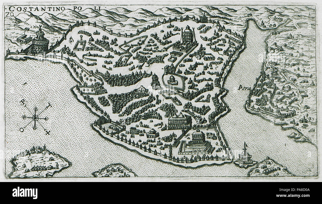 Medieval map of constantinople hi-res stock photography and images - Alamy
