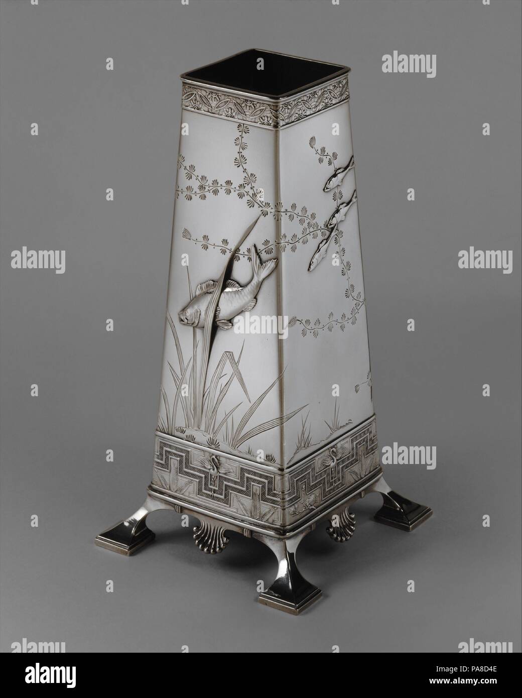 Vase Culture American Dimensions 8 1 8 X 4 1 4 X 4 1 4 In