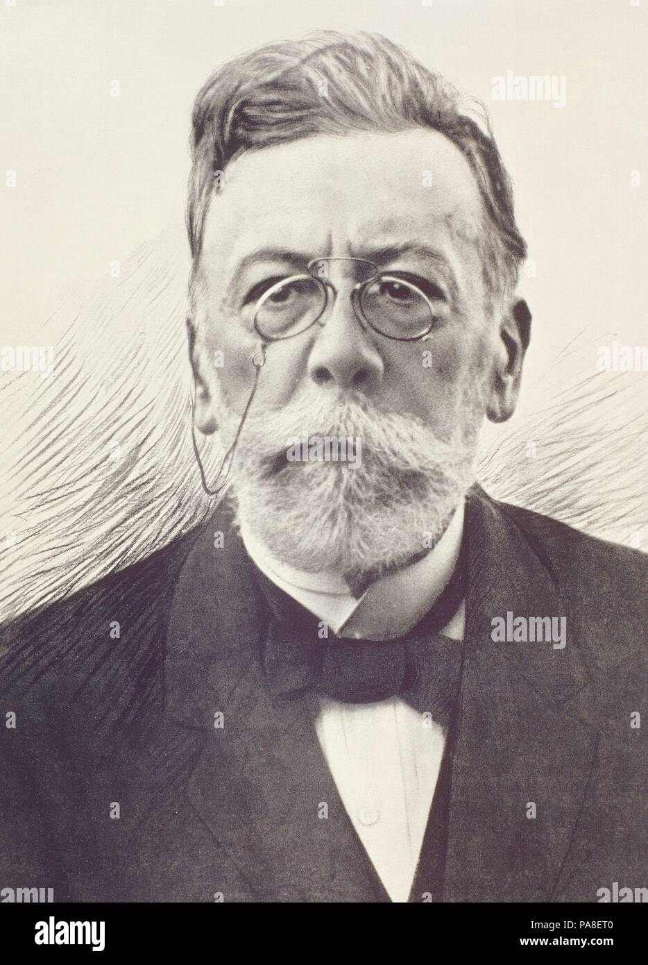 ANGEL GUIMERA (1845-1924) ESCRITOR, POETA Y DRAMATURGO ESPAÑOL EN LENGUA CATALANA. Location: BIBLIOTECA NACIONAL-COLECCION, MADRID, SPAIN. Stock Photo