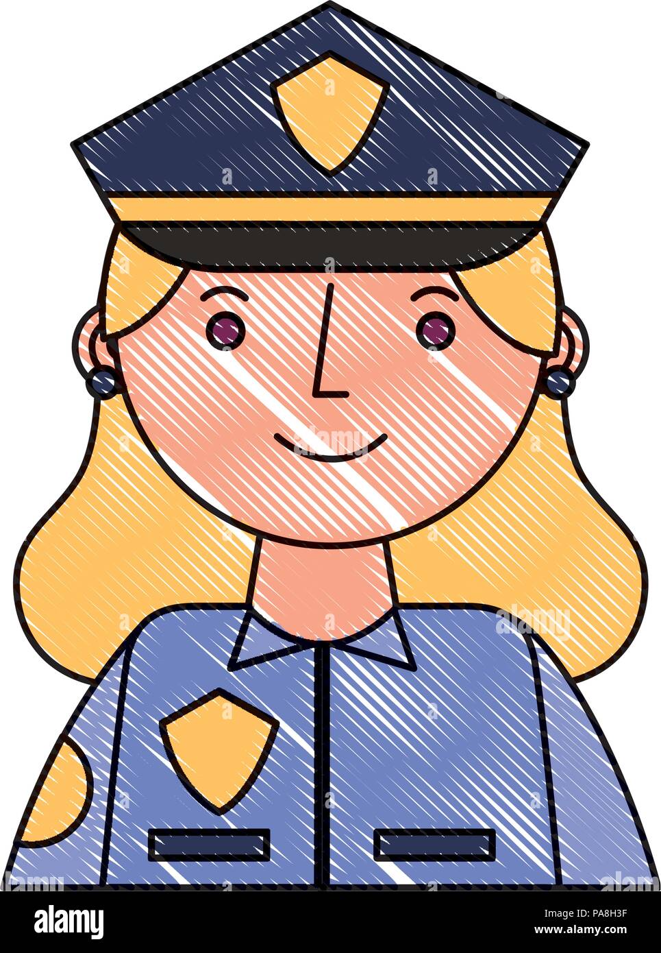 woman police officer in uniform character Stock Vector Image & Art Alamy