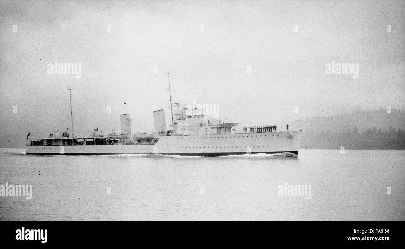 113 HMCS Skeena Vancouver 1931 Stock Photo