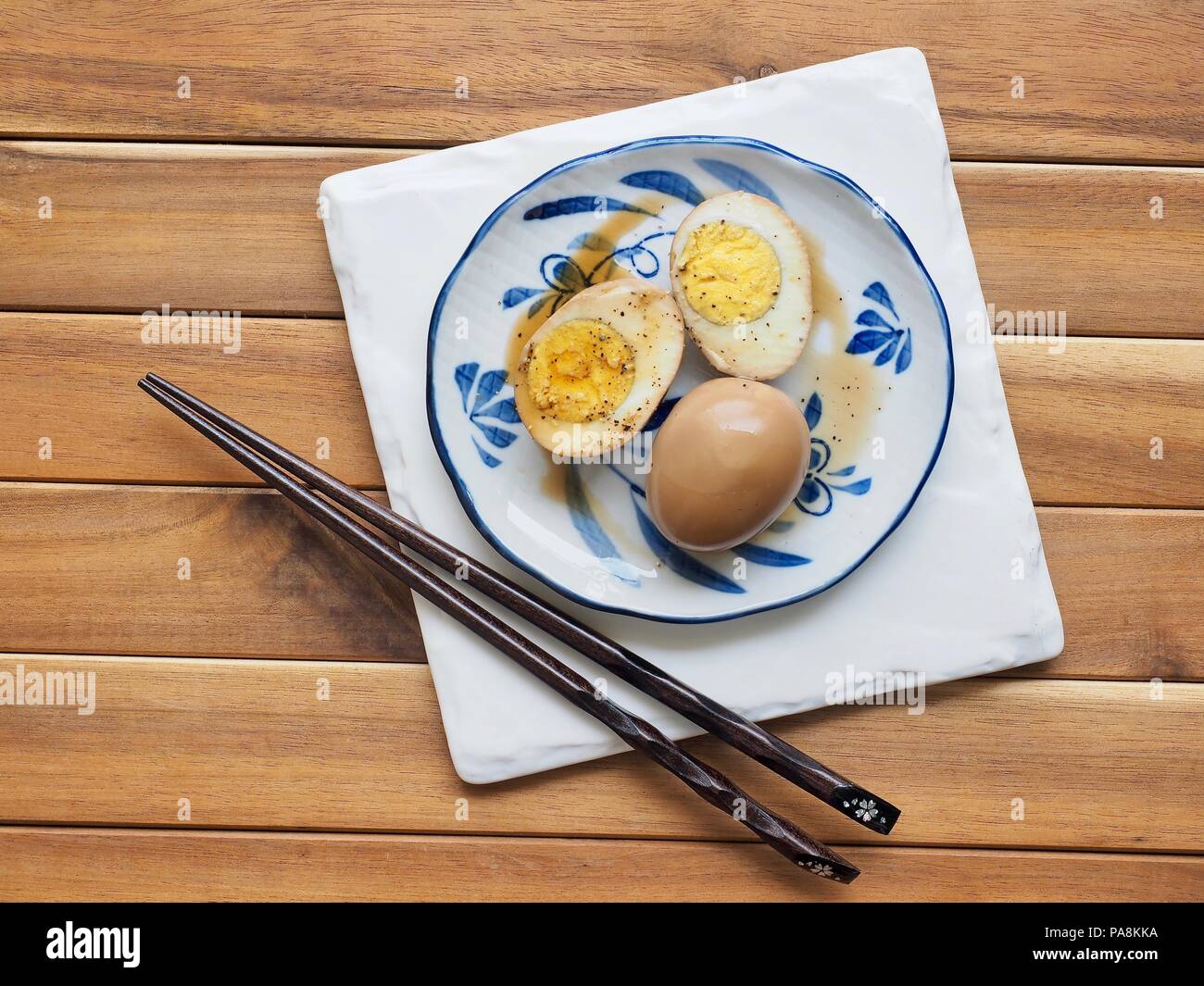 Korean food Soy Sauce Braised egg, Jangjorim Stock Photo Alamy
