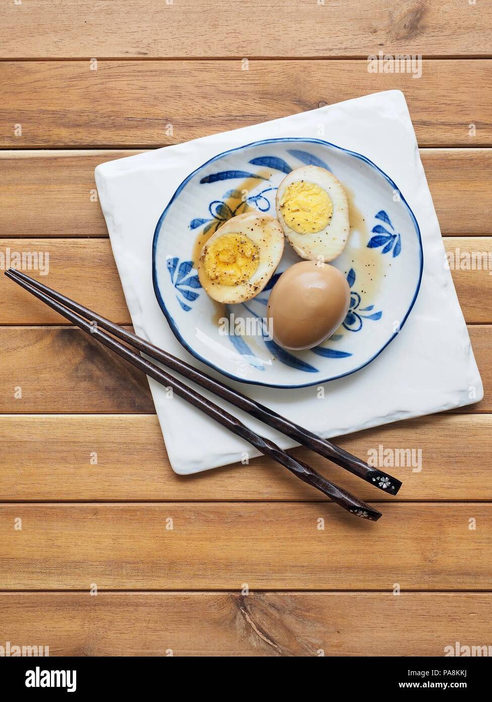 Korean food Soy Sauce Braised egg, Jangjorim Stock Photo Alamy