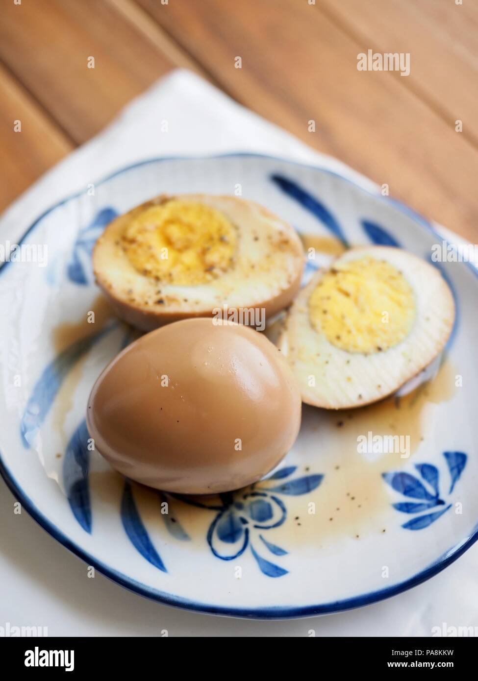 Korean food Soy Sauce Braised egg, Jangjorim Stock Photo Alamy