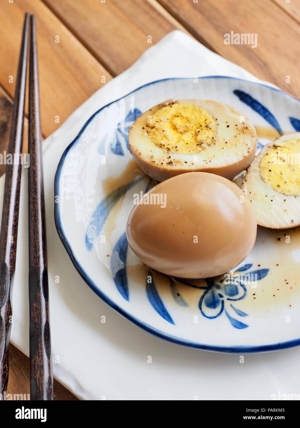 Korean food Soy Sauce Braised egg, Jangjorim Stock Photo Alamy