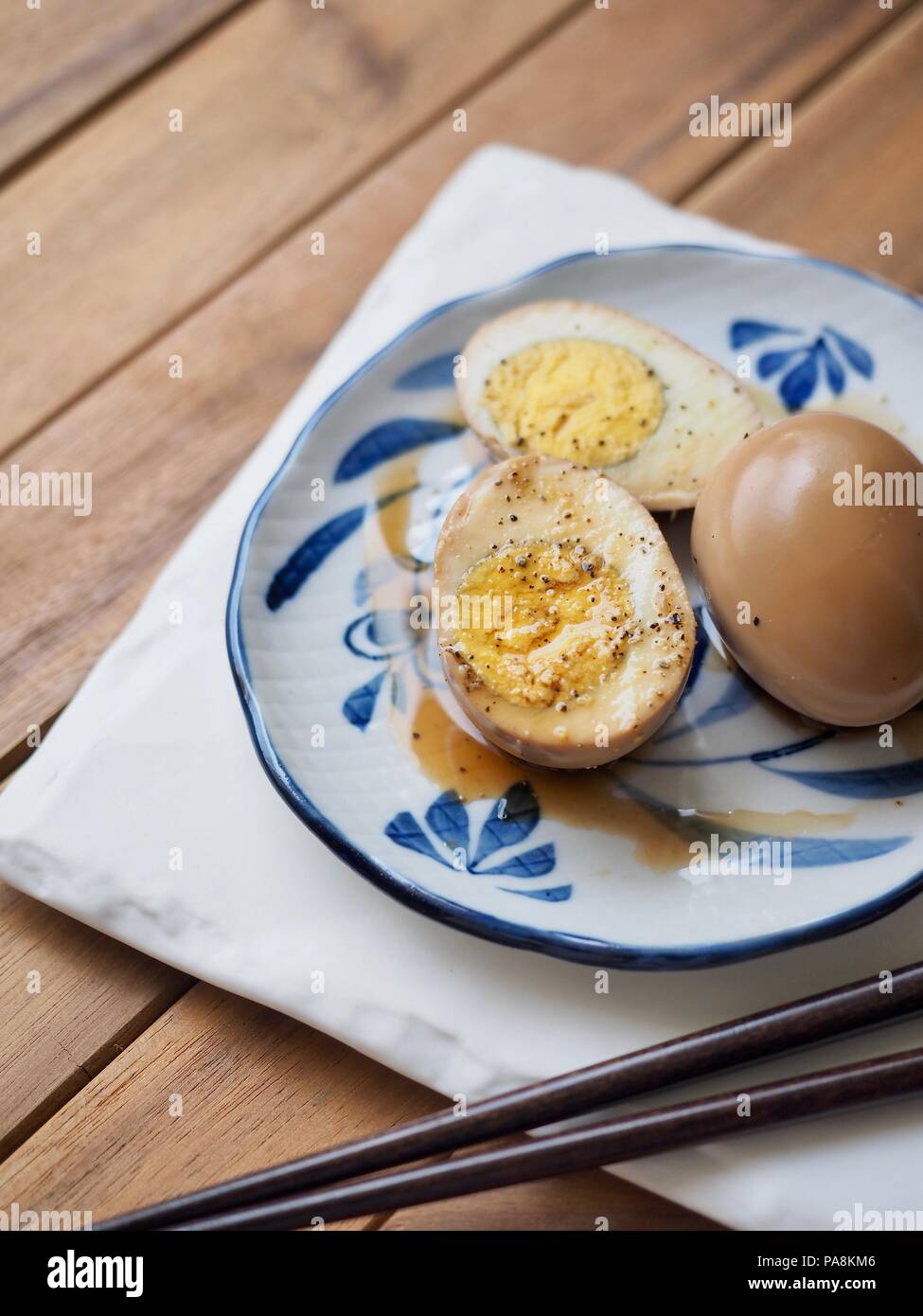 Korean food Soy Sauce Braised egg, Jangjorim Stock Photo Alamy