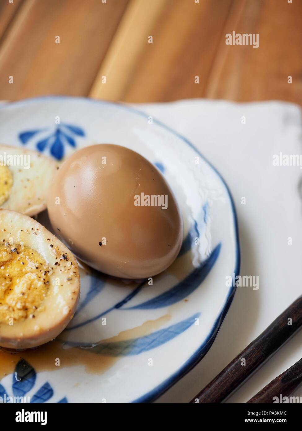 Korean food Soy Sauce Braised egg, Jangjorim Stock Photo Alamy