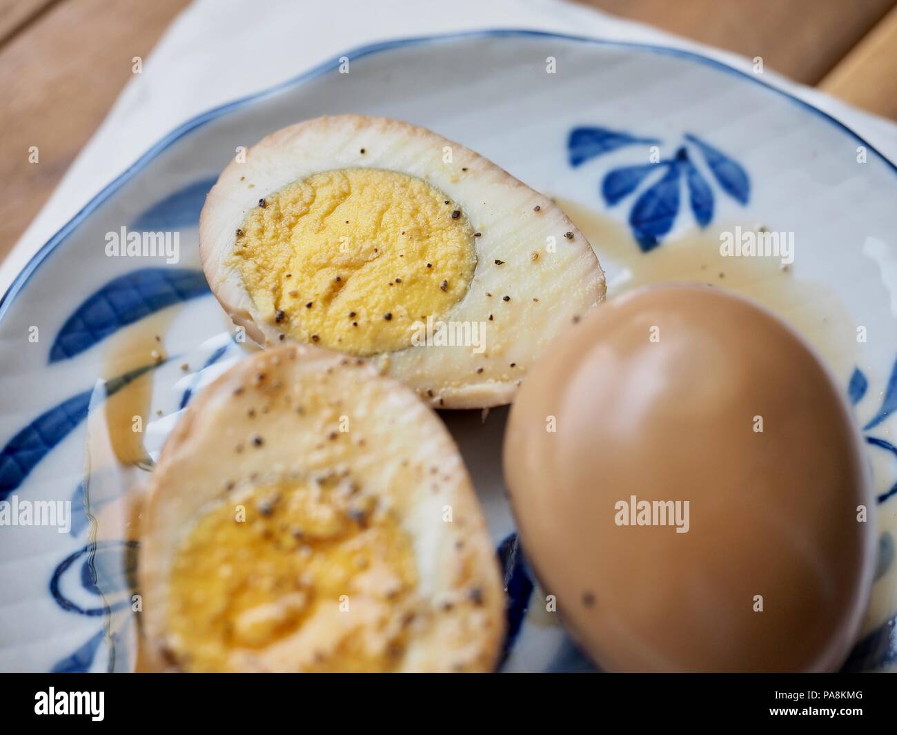 Korean food Soy Sauce Braised egg, Jangjorim Stock Photo Alamy