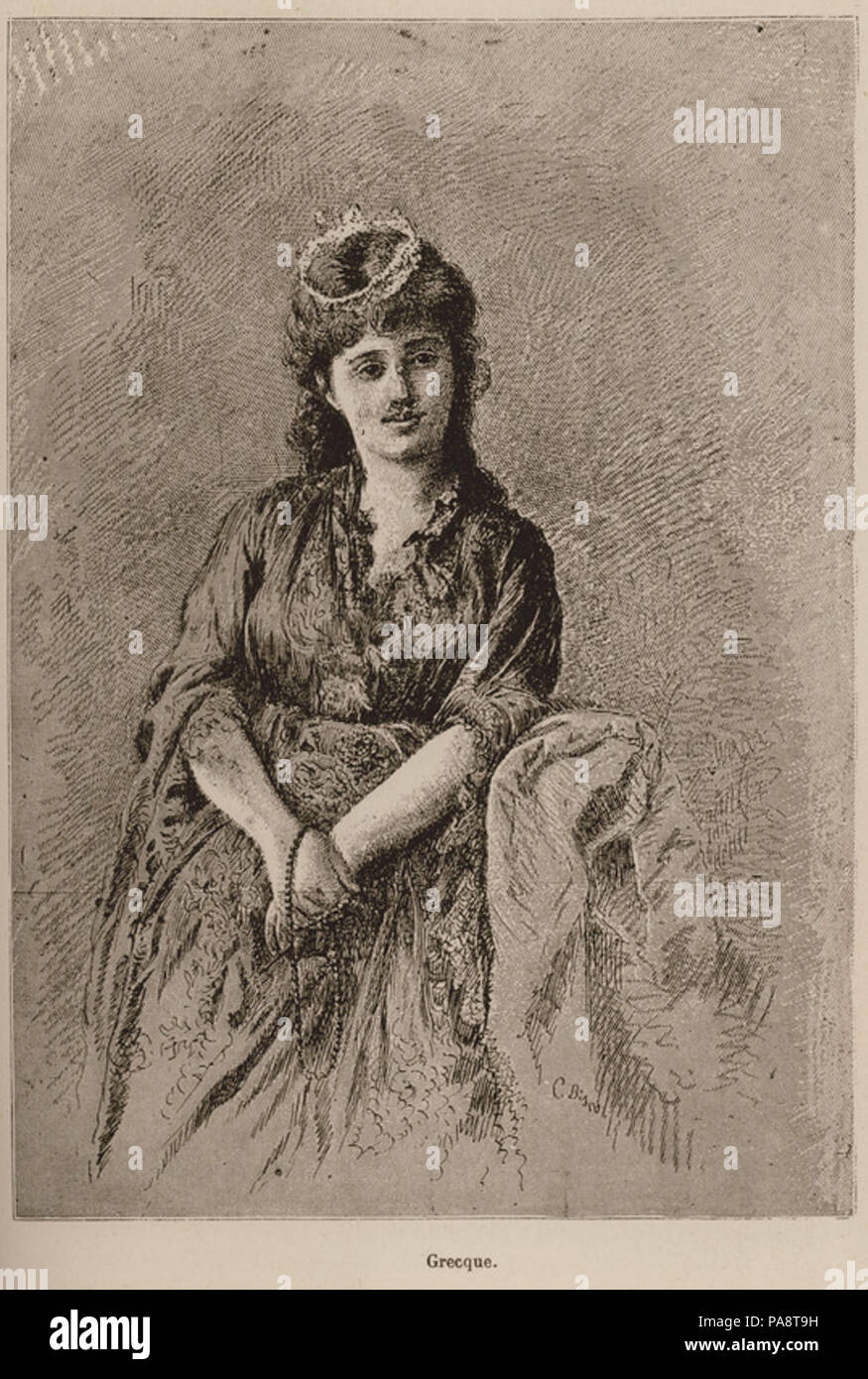107 Grecque - De Amicis Edmondo - 1883 Stock Photo