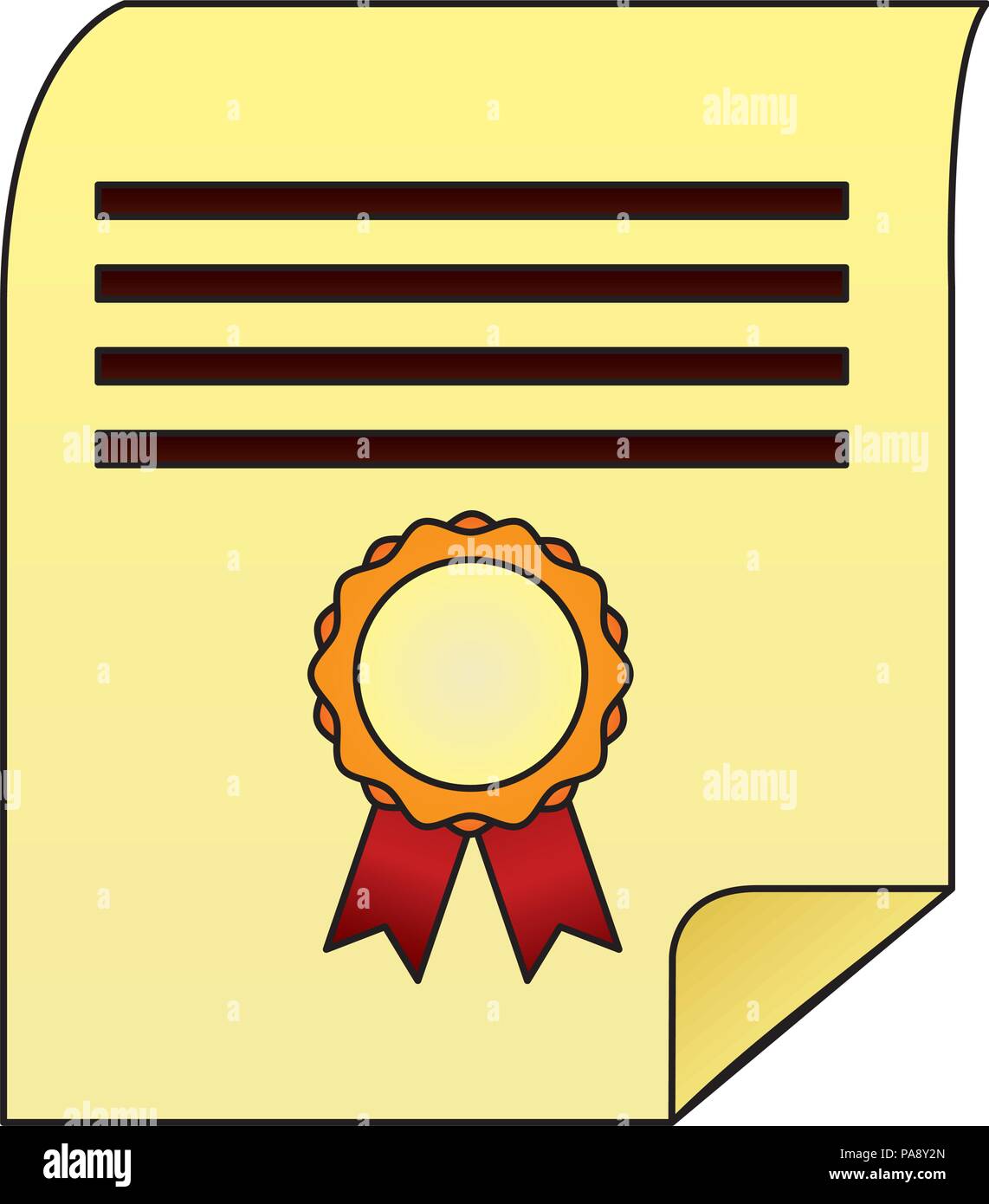 parchment diploma graduation icon Stock Vector Image & Art - Alamy