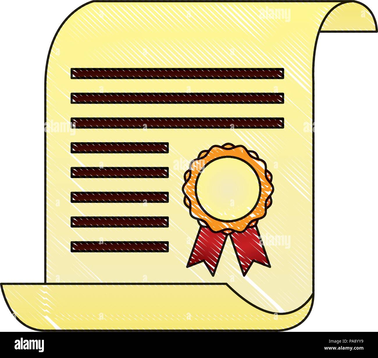 parchment diploma graduation icon Stock Vector Image & Art Alamy