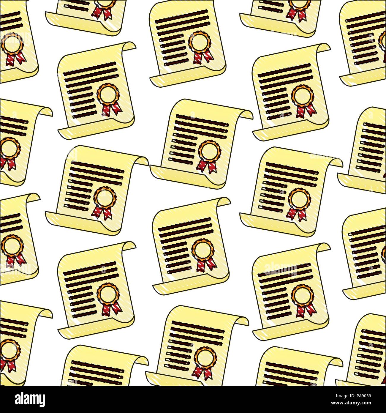 parchment diploma graduation pattern Stock Vector Image & Art Alamy