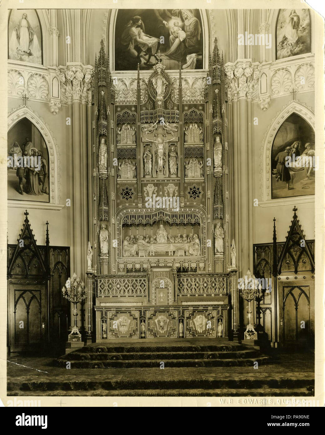 126 Intérieur de l'église de la NativitédeNotreDame de Beauport BAnQ
