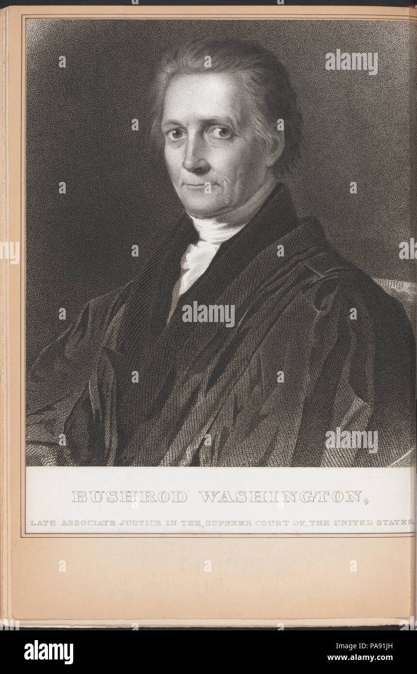259 Bushrod Washington, late Associate Justice in the Supreme Court of the United States (NYPL Hades-256692-EM15048) Stock Photo