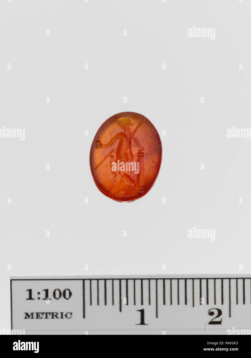 Carnelian Ring Stone Culture Roman Dimensions Length 1 2 In 1 3 Cm Date 1st Century B C 3rd Century A D Aphrodite Kallipygos With Helmet And Spear Museum Metropolitan Museum Of Art New York Usa Stock
