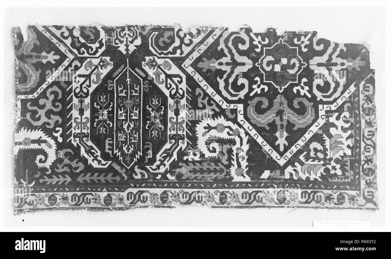 Fragment. Dimensions: H. 38 in. (96.5 cm)  W. 19.75 in. (50.2 cm). Date: 18th century. Museum: Metropolitan Museum of Art, New York, USA. Stock Photo