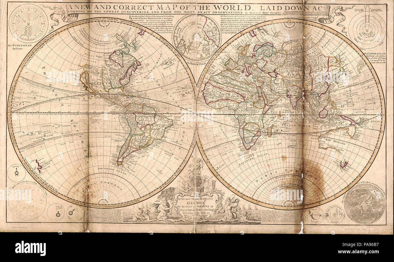 A new and correct map of the world laid down according to the newest ...