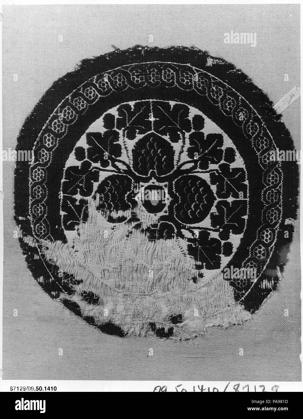 Roundel. Dimensions: H. 9 1/2 in. (24.1 cm)  W. 10 in. (25.4 cm). Date: 4th century. Museum: Metropolitan Museum of Art, New York, USA. Stock Photo