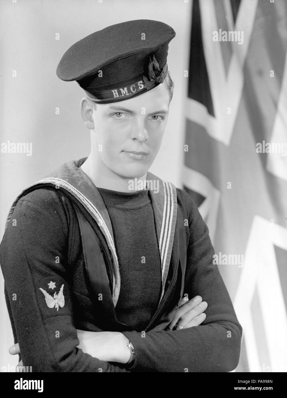 157 Lex Steel in H.M.C.S. uniform Vancouver 1944 Stock Photo Alamy