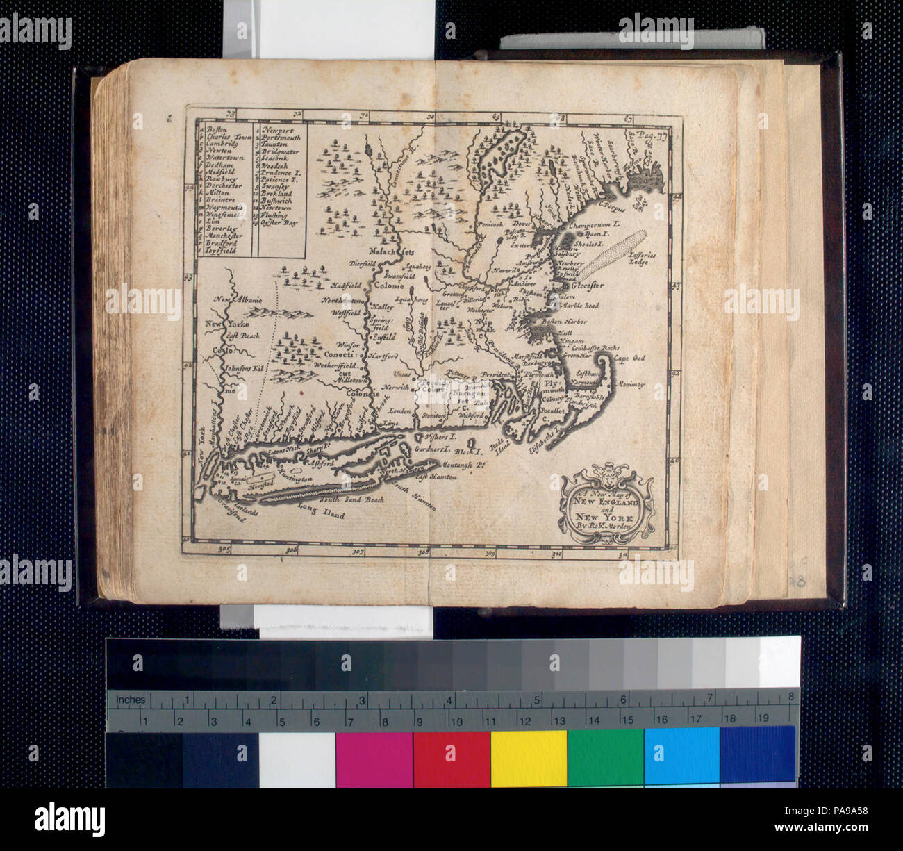A new map of New England and New York Stock Photo - Alamy