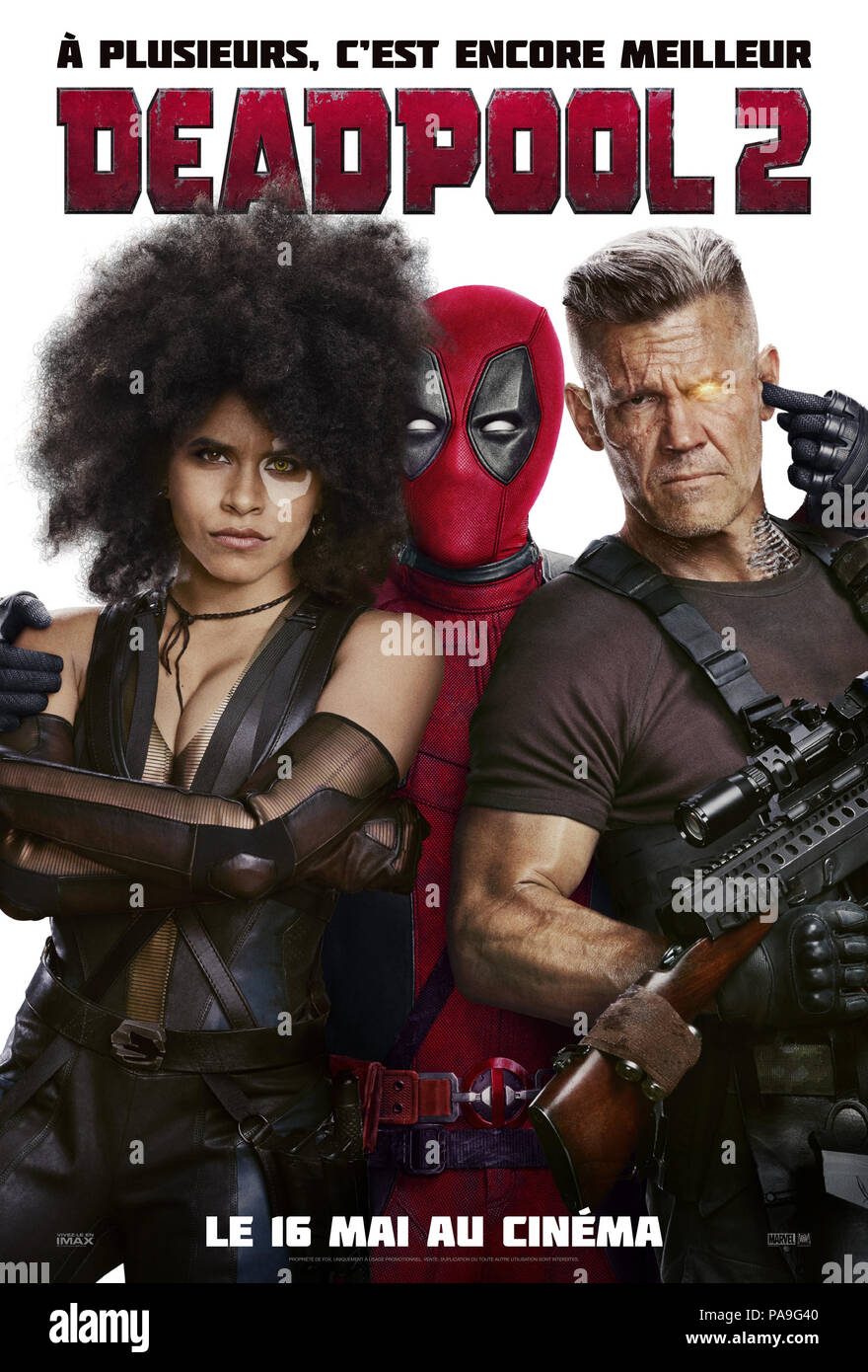RELEASE DATE: May 18, 2018 TITLE: Deadpool 2 STUDIO: Twentieth Century Fox  DIRECTOR: David Leitch PLOT: After surviving a near fatal bovine attack, a  disfigured cafeteria chef (Wade Wilson) struggles to fulfill