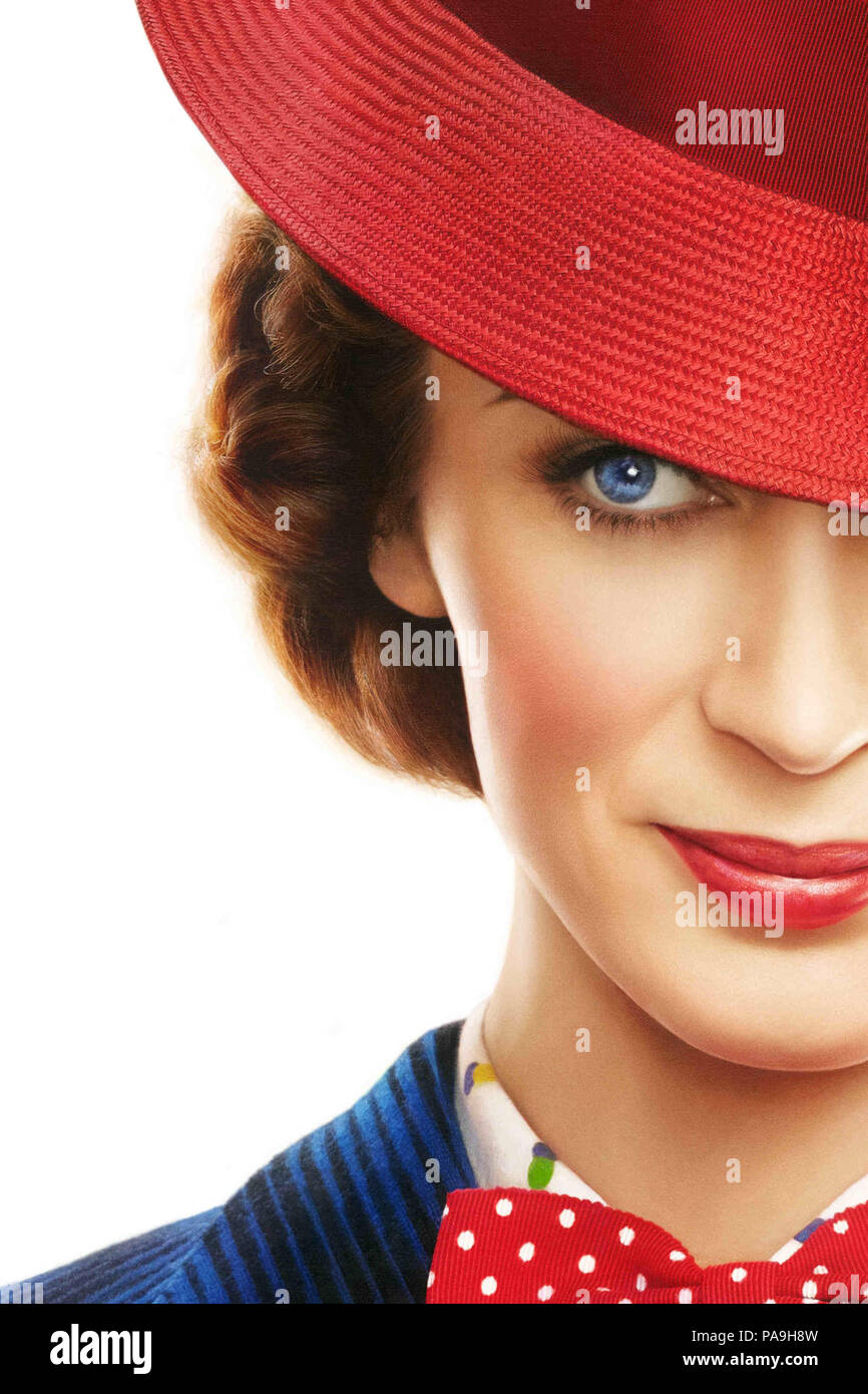 RELEASE DATE: December 25, 2018 TITLE: Mary Poppins Returns STUDIO: Walt Disney Pictures DIRECTOR: Rob Marshall PLOT: In Depression-era London, a now-grown Jane and Michael Banks, along with Michael's three children, are visited by the enigmatic Mary Poppins following a personal loss. STARRING: EMILY BLUNT as Mary Poppins Poster Art. (Credit Image: © Walt Disney Pictures/Entertainment Pictures) Stock Photo