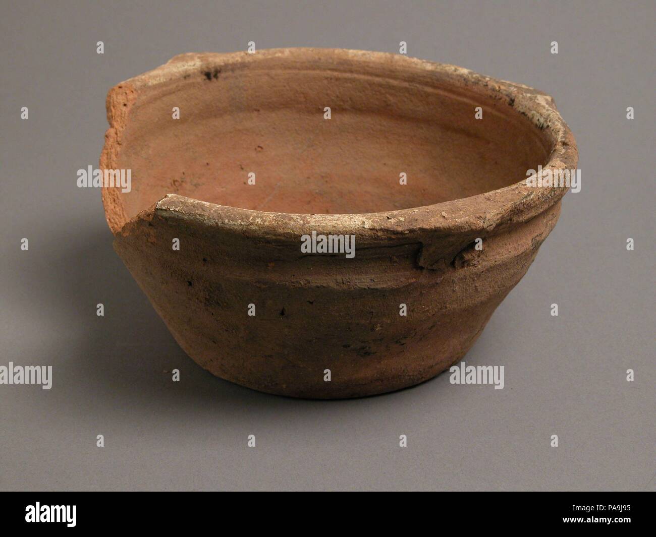 Bowl. Culture: Coptic. Dimensions: Overall: 2 13/16 x 6 9/16 in. (7.2 x 16.7 cm). Date: 4th-7th century. Museum: Metropolitan Museum of Art, New York, USA. Stock Photo