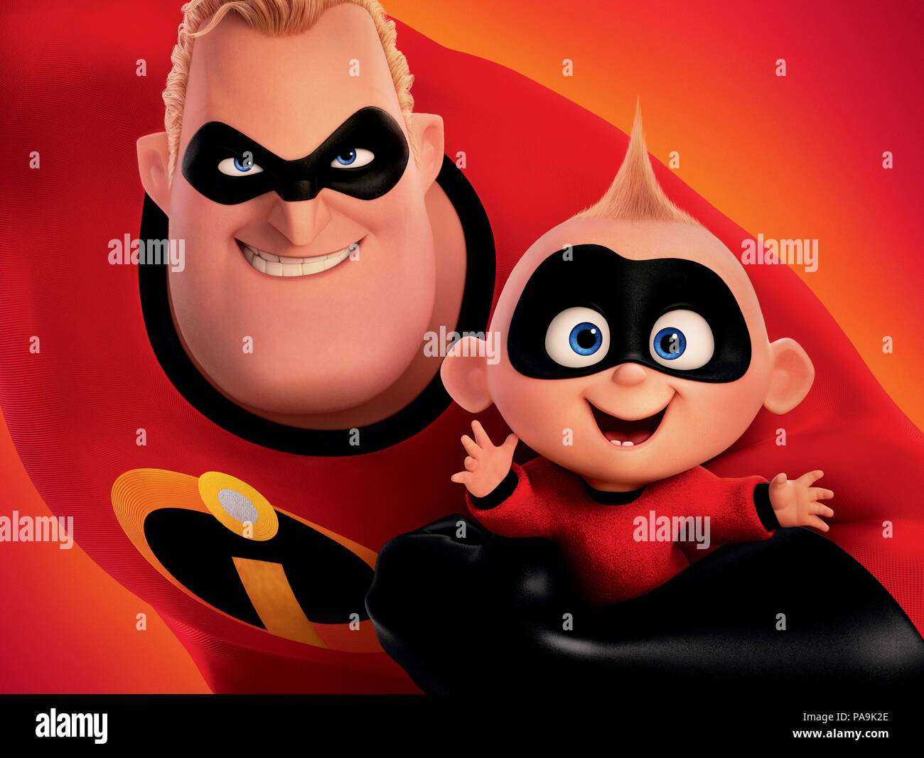 RELEASE DATE: June 15, 2018 TITLE: Incredibles 2 STUDIO: Pixar DIRECTOR: Brad Bird PLOT: Bob Parr (Mr. Incredible) is left to care for Jack-Jack while Helen (Elastigirl) is out saving the world. STARRING: Poster art. (Credit Image: © Pixar/Entertainment Pictures) Stock Photo