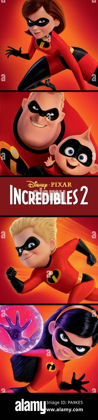 RELEASE DATE: June 15, 2018 TITLE: Incredibles 2 STUDIO: Pixar DIRECTOR:  Brad Bird PLOT: Bob Parr (Mr. Incredible) is left to care for Jack-Jack  while Helen (Elastigirl) is out saving the world.