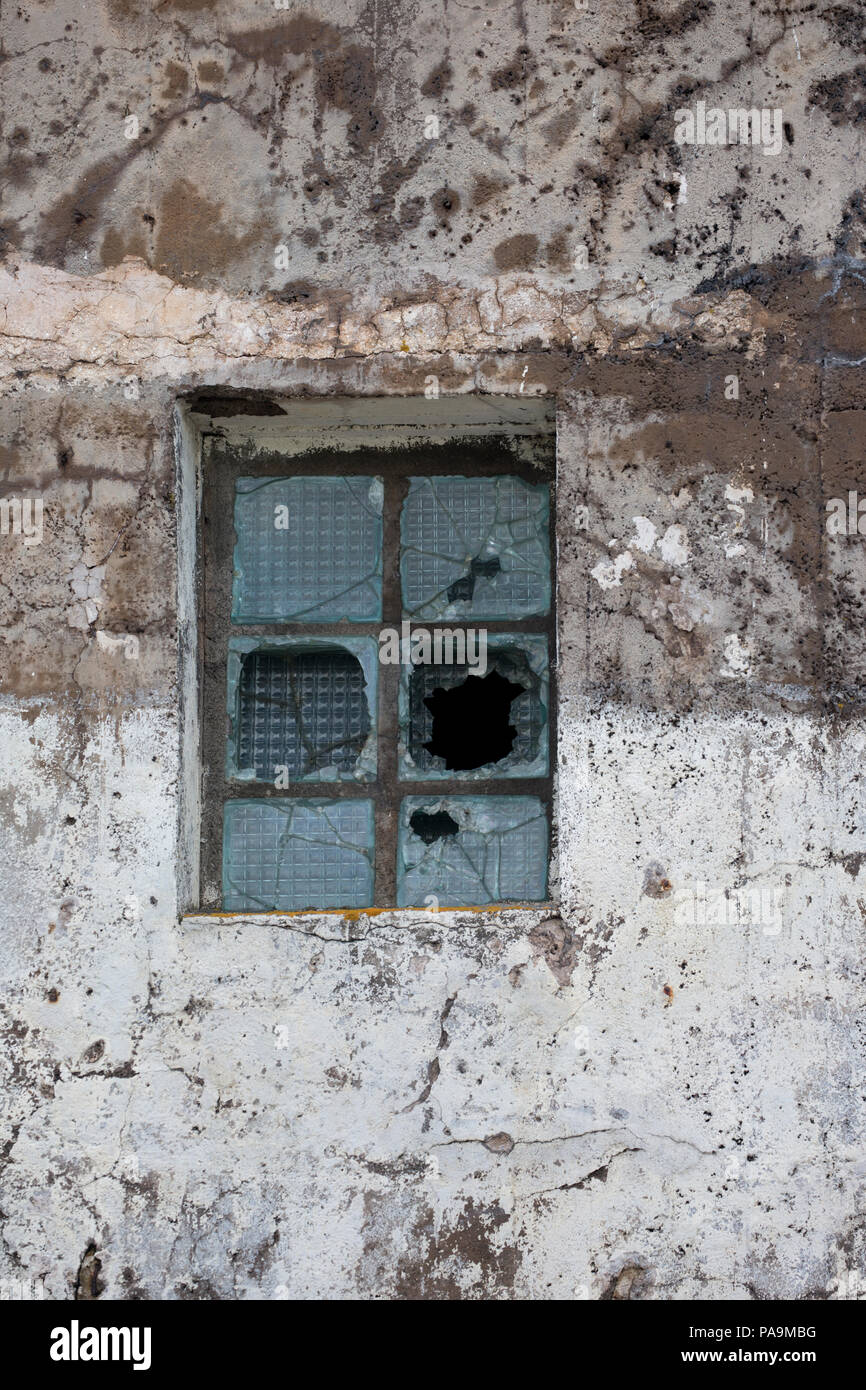 Remains of Soviet era Gulag for Women and fox farm - Atlasov Island, Kuril Islands Stock Photo
