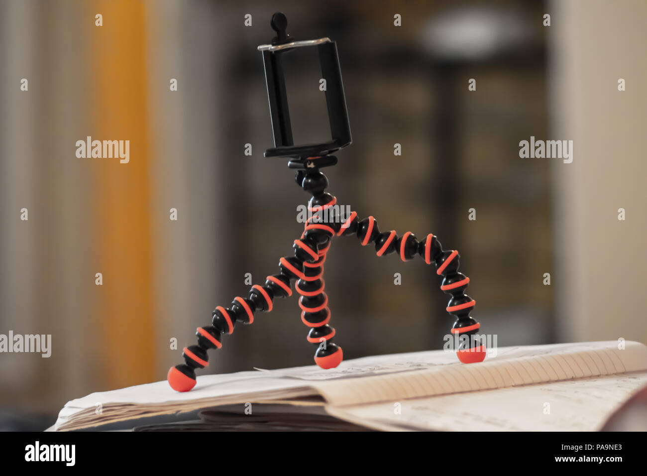 tripod for phone Stock Photo