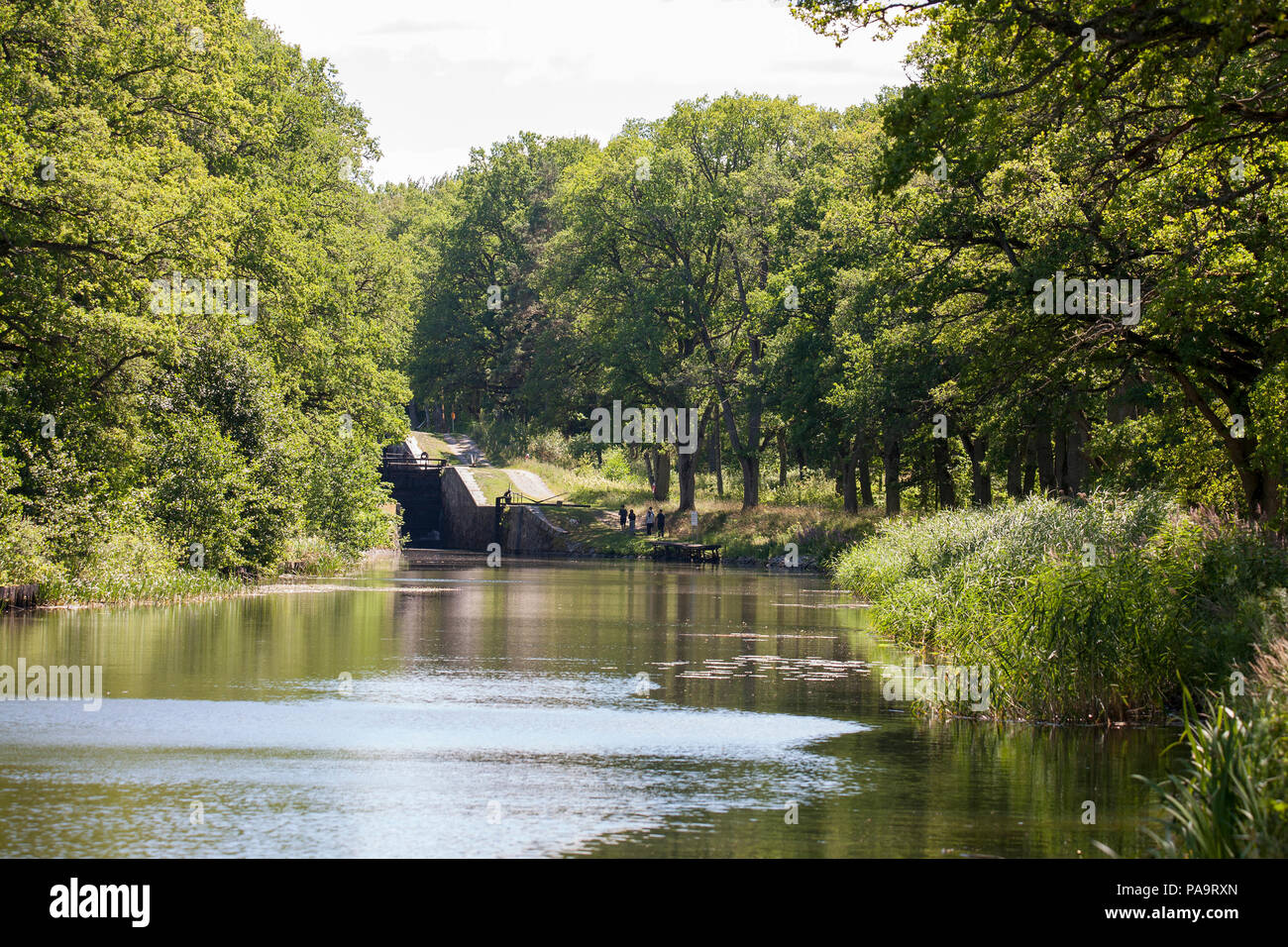 HJÄLMARE CANAL looks at Docks Stock Photo