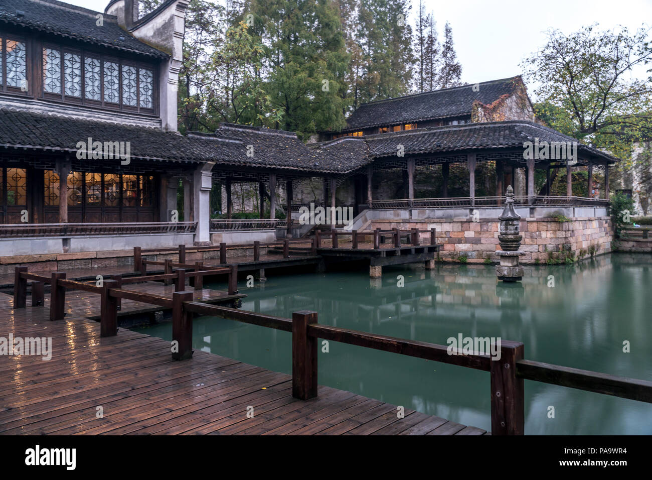 Wuzhen, a famous water town in China Stock Photo - Alamy