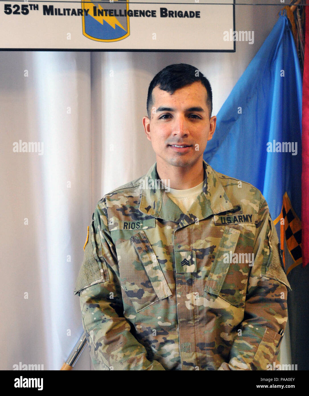 Sgt. Luis Rios, a culinary specialist with Headquarters and