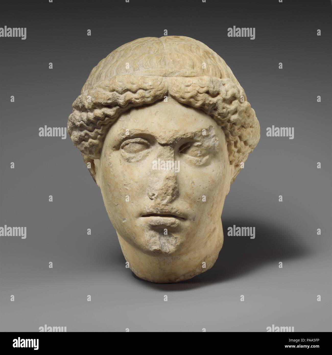 Marble Head Of The So Called Barberini Suppliant Culture Roman Dimensions Overall 10 1 8 X