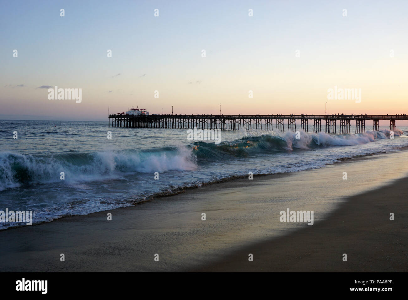 Balboa Beach And Pier Stock Photo - Alamy