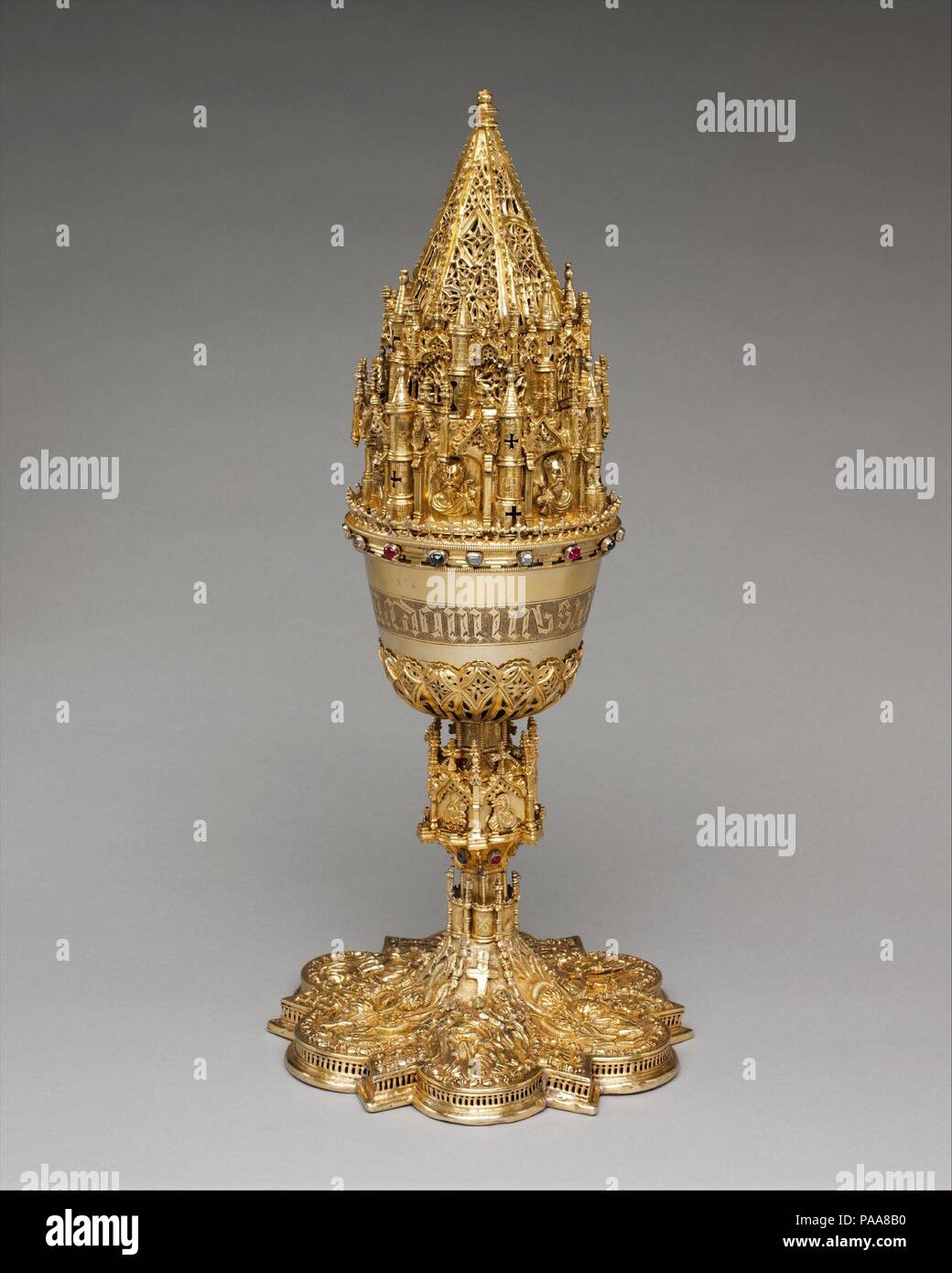 Covered Chalice Culture Spanish Dimensions Overall 17 3 16 X 7 3 4 In 43 7 X 19 7 Cm Date Late 15th Century The Rare Openwork Cover On This Spanish Chalice With Its Elaborate Ornament
