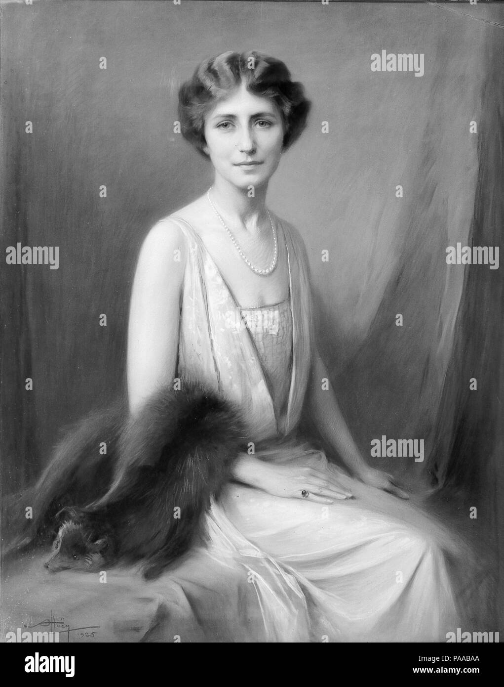 Emma Alexander Sheafer (1891-1973). Artist: Hoëy(?) (active 1925). Dimensions: 44 3/8 x 34 3/8 in. (112.7 x 87.3 cm). Date: 1925. Museum: Metropolitan Museum of Art, New York, USA. Stock Photo