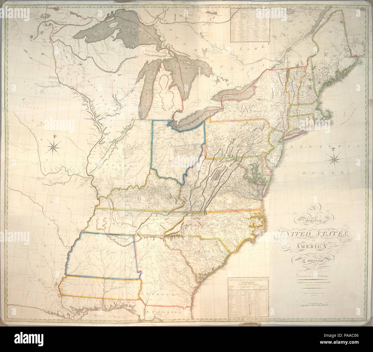 A New Map Of The United States Of America Stock Photo Alamy A New Map Of The United States Of America PAAC06